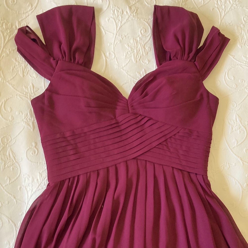 Burgundy prom dress